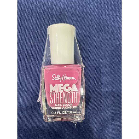 Sally Hansen Mega Strength Nail Polish #053 Queen Trident Pink Mauve Dusty Rose - Picture 1 of 3